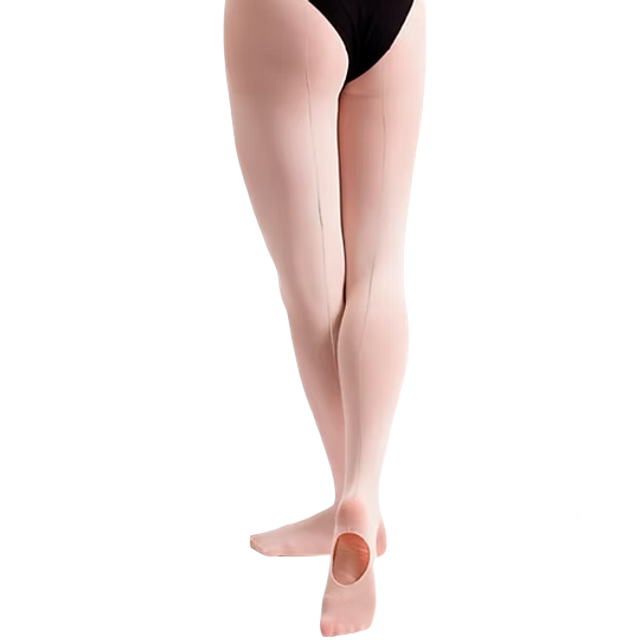 Silky Dance Convertible with Seam Tights