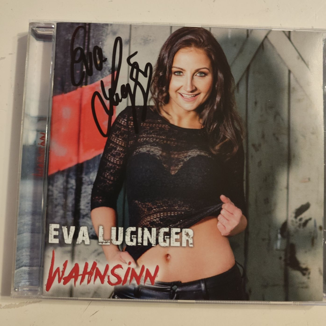 Eva Luginger – Wahnsinn Audio-CD mit Original-Autogramm auf dem Cover