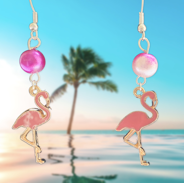 Fancy Flamingo Earrings