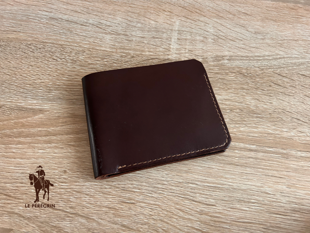 Portefeuille en cuir - Coloris « Chocolat » - Fabriqué à la main en France