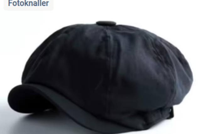 Vintage luxe Britse platte baret hoed unisex kleur zwart