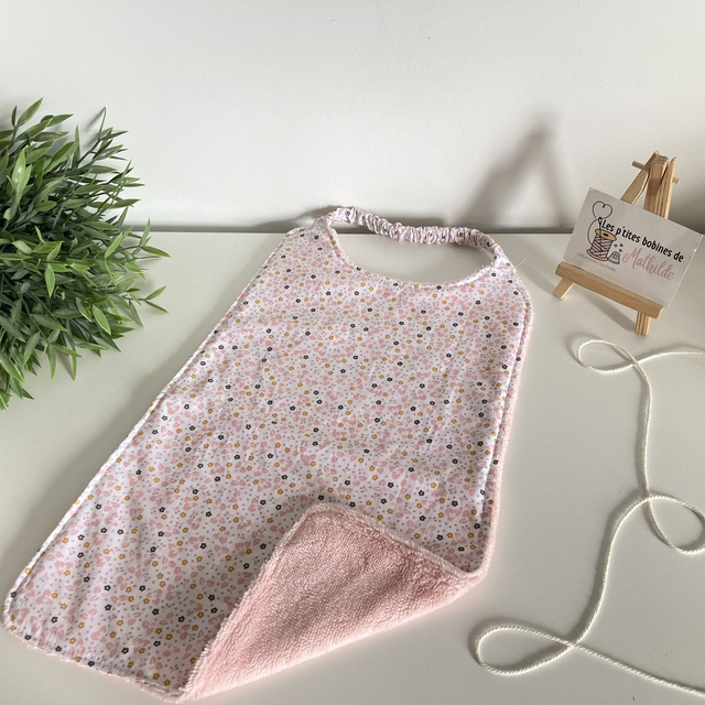 Bavoir élastique | Kamil rose