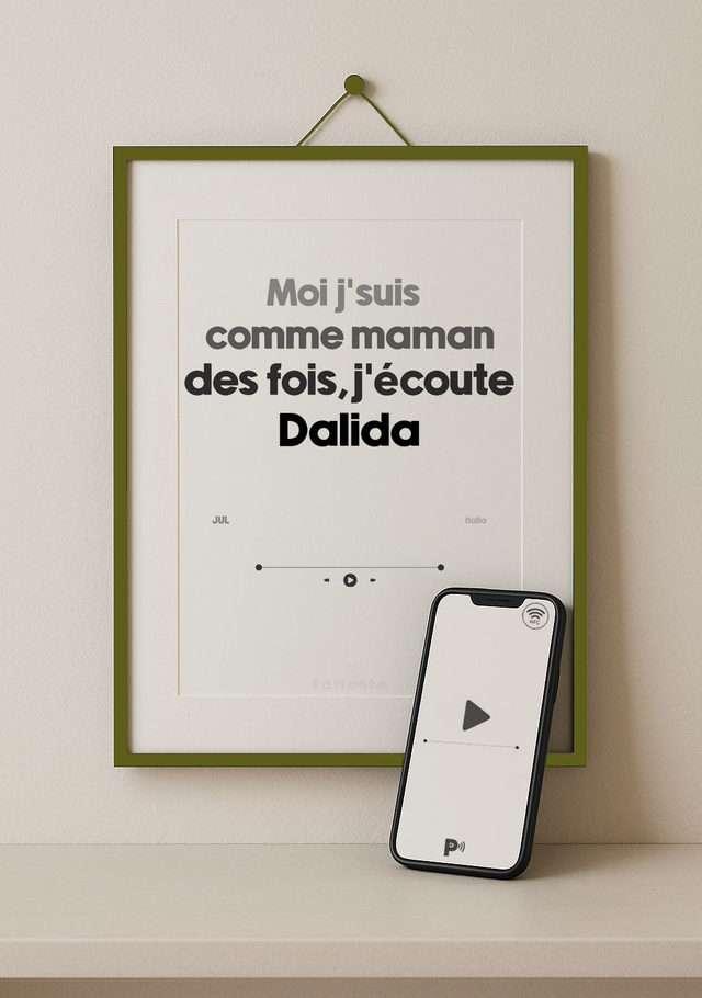 Affiche musique interactive Jul | Italia (audio inclus)