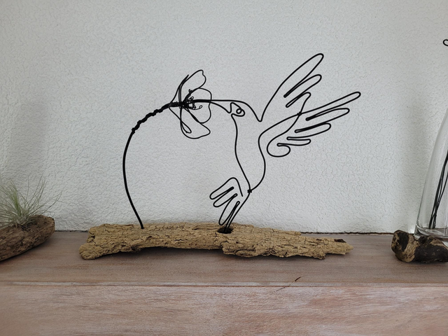 CC1 Colibri et fleur -