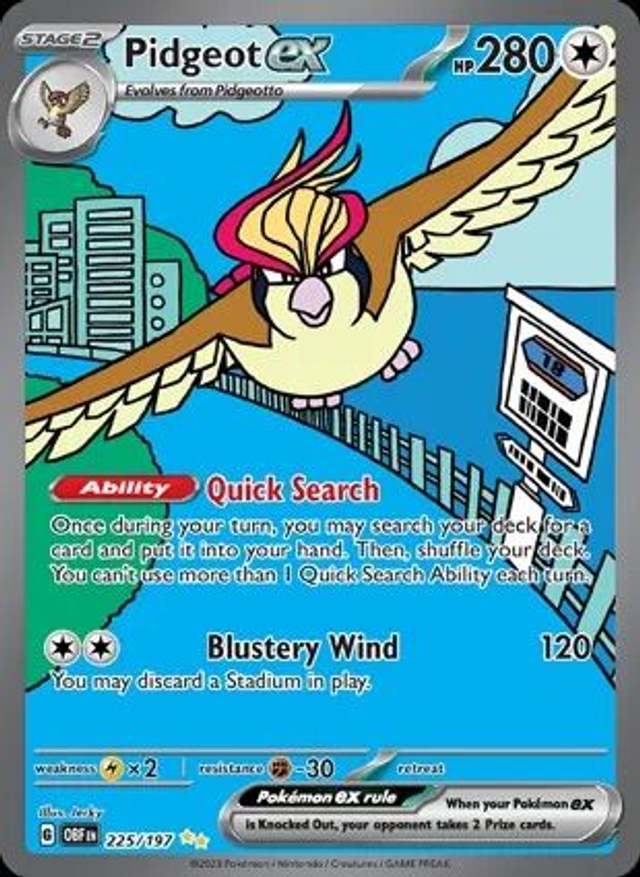 Pidgeot EX - 225/197 (Special Illustration Rare)