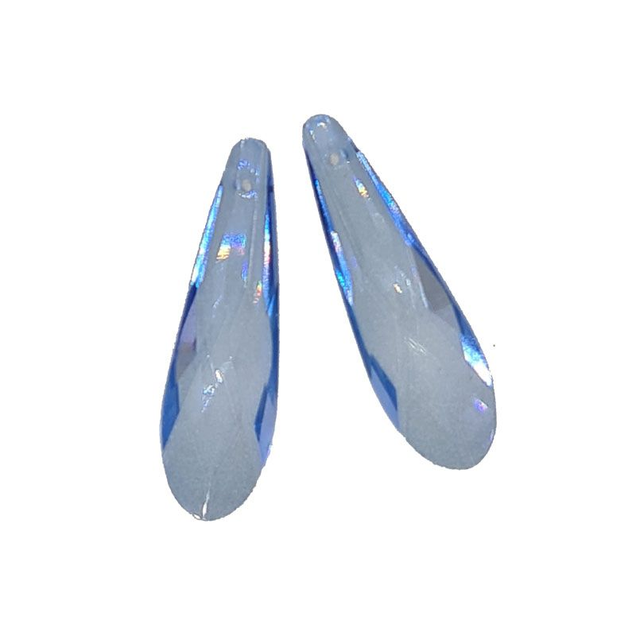 Fancy Drop, Aquamarine, 50x14mm