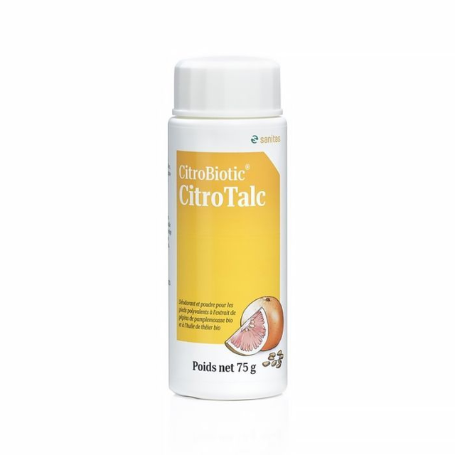 Talc Citrobiotic Sanitas 75g | Anti-Transpiration Pieds
