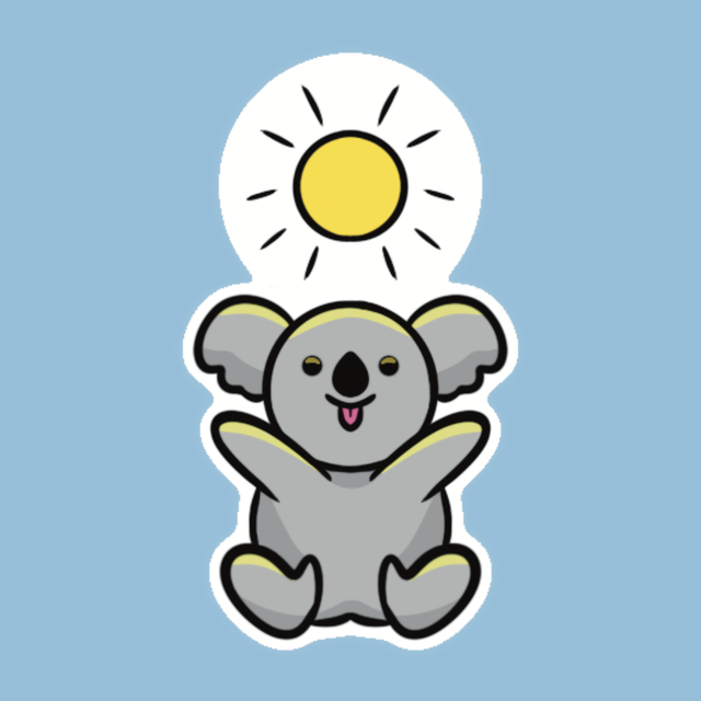 Sticker Koala Sunshine