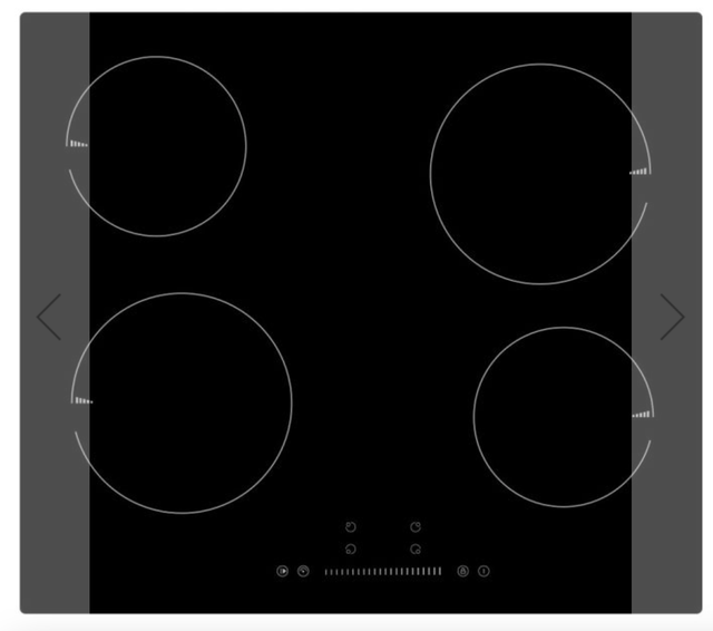 Teknix BITK6SLC Ceramic Hob 60Cm Slider Control