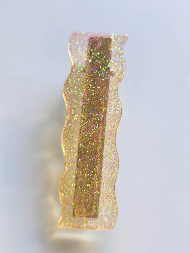 BARRETTE OR ROSÉ A PAILLETTES