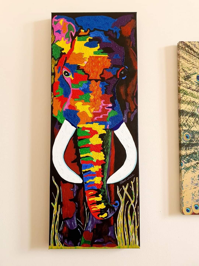 Painting - Elephant on Canvas