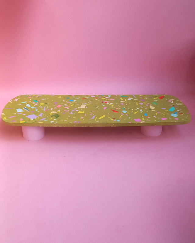 Podstawka lastryko na nóżkach, taca do serwowania, długi stojak