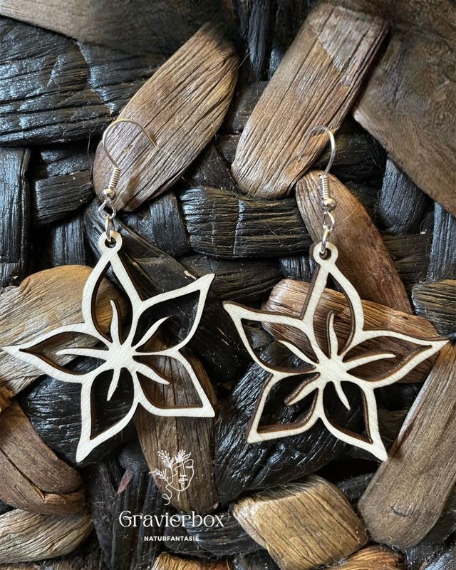Holzohrringe Naturfantasie #7