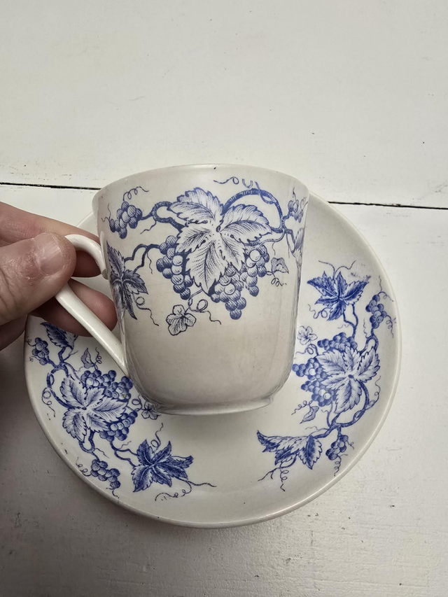 Tasse à café terre de fer Sarreguemines 