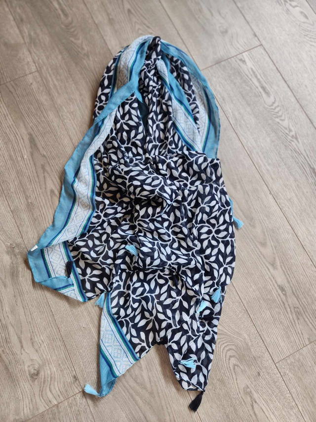 Foulard multicolore bleu femme