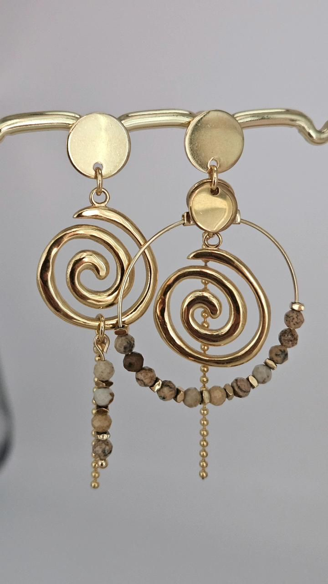 Boucles d&#039;oreilles tourbillon 