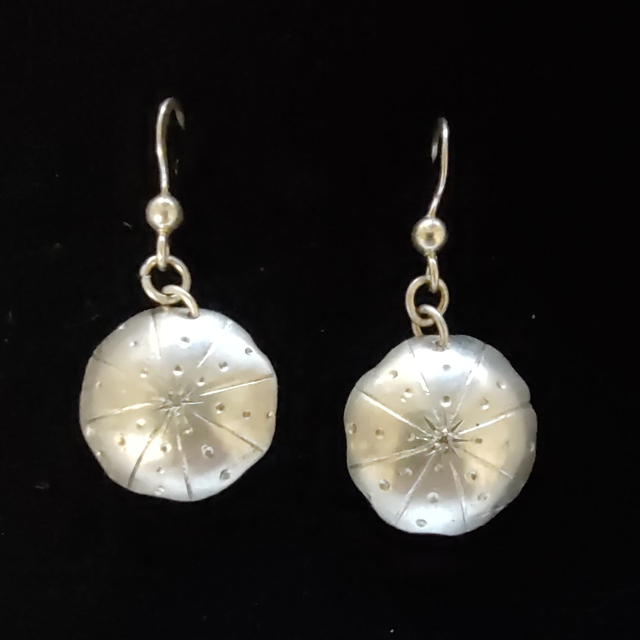 Paire de boucle d'oreilles - Oursin - Argent 925 - oxyde de zirconium