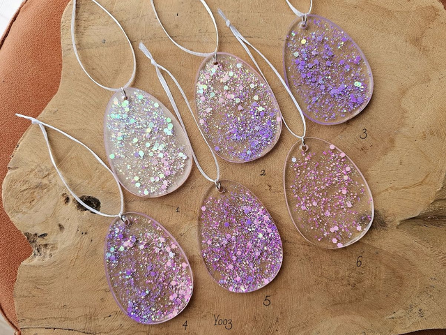 Pink/Purple Glitterhanger (Y003)