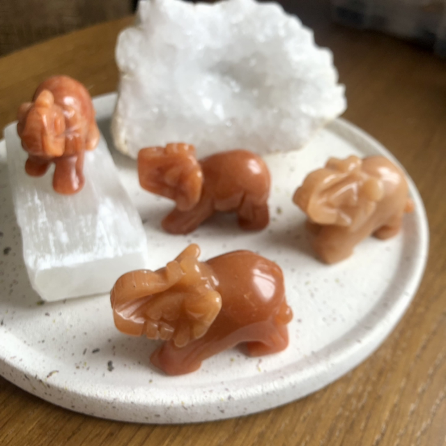 Éléphant Aventurine Orange 