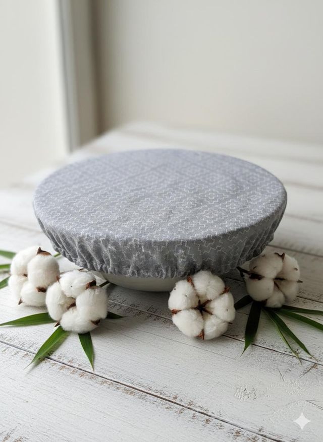 Couvre plat taille M gris graphique 