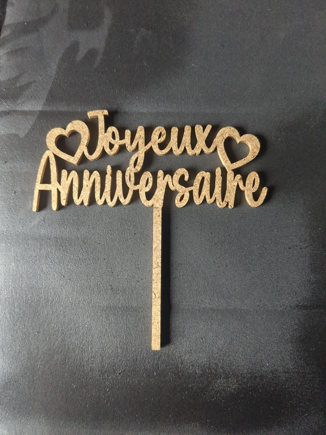 Topers Joyeux anniversaire coeur