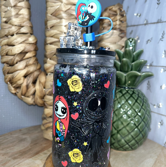 GOBELET CANETTE BOULE A GLITTER   JACK SALLY