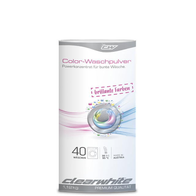 Clearwhite Waschmittel Colorwaschpulver 1,120 KG