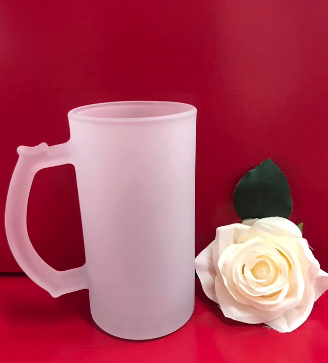 Frosted Pint Stein Glass 