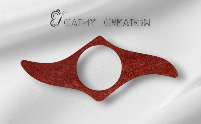 Bague de lecture marron pailletée