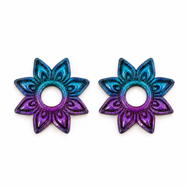 Pampilles Isadora Neon bleu et rose