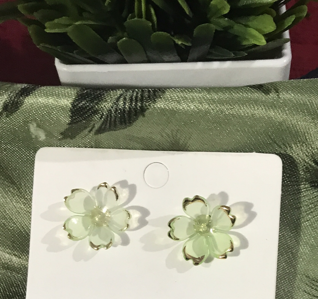 Green Studs Earrings- STU38