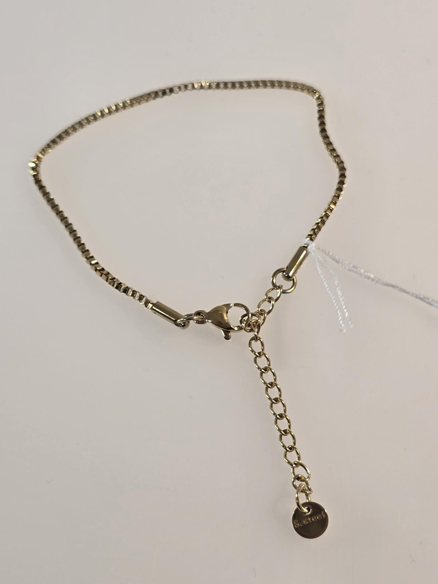 Bracelet acier inoxydable doré 