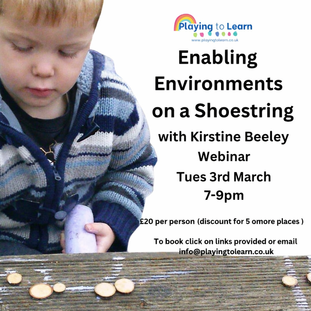 Enabling Environments on a Shoestring - Webinar - Tuesday 3rd March 2026