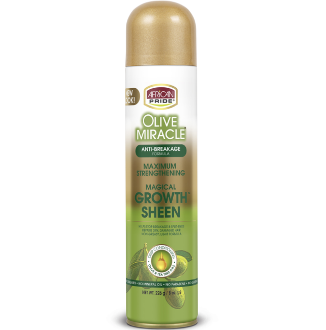 African Pride Olive Miracle Sheen Spray 8oz