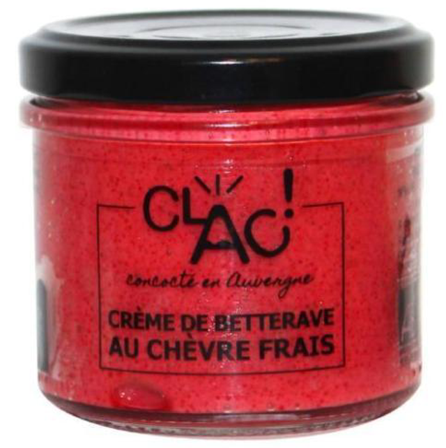 Tartinable Crème de Betterave au Chèvre Frais Bio - CLAC! - 100g