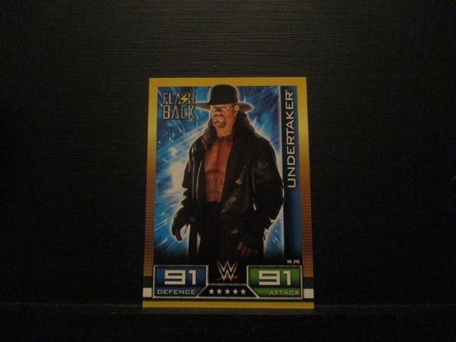 Undertaker - Flash Back Slam Attax 10th Edition Original Trading Card #342