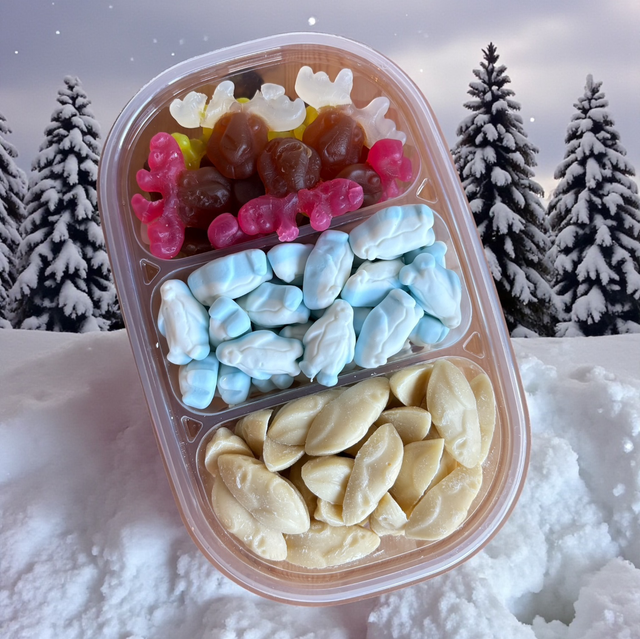 Xmas Triple Treat Box - Reindeers/Penguins/Mice