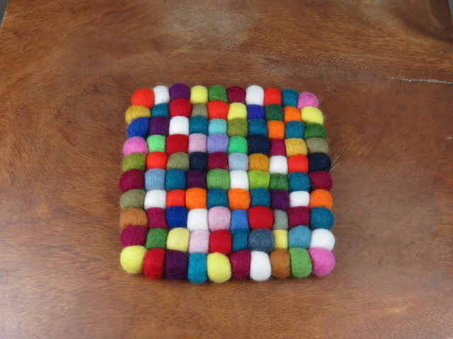 Dessous de plats en laine feutrée