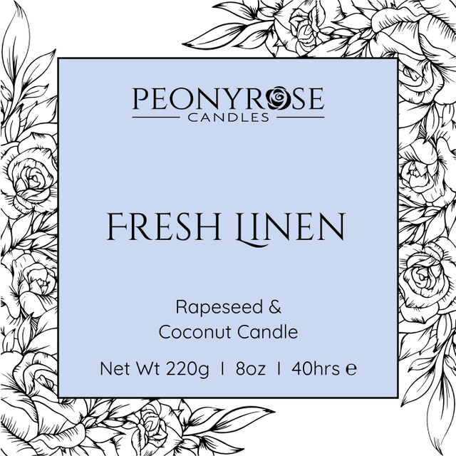Fresh Linen - Scented Candle 
