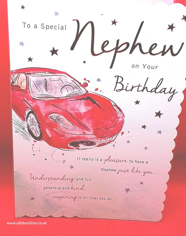Nephew Birthday Card Stunning Design 