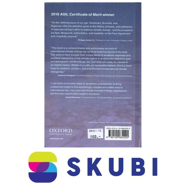 Kniha v angličtině - International Climate Change Law - D. Bodansky, J. Brunée, L. Rajamani - 9780199664290