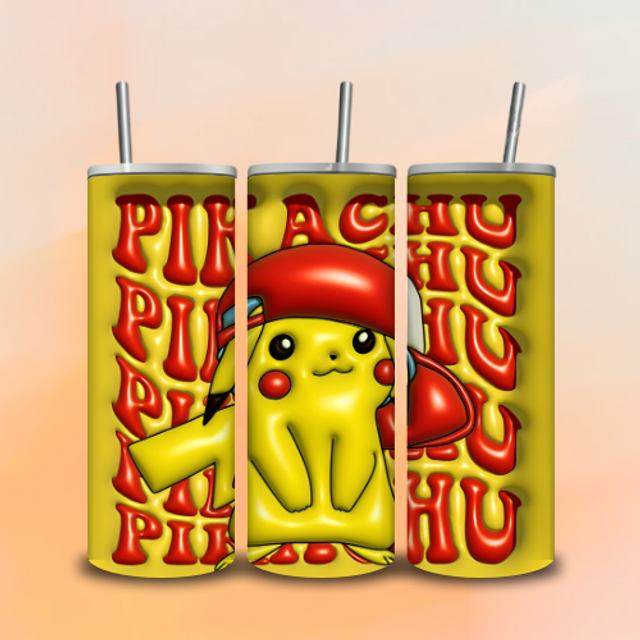 Tumbler 3D Pikachu