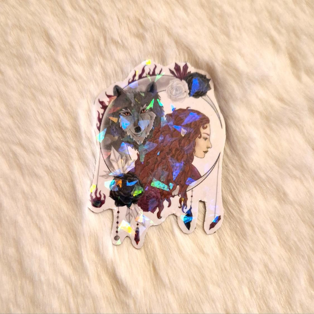 Magnet holographique Lune 1 - Álfur Sögur 