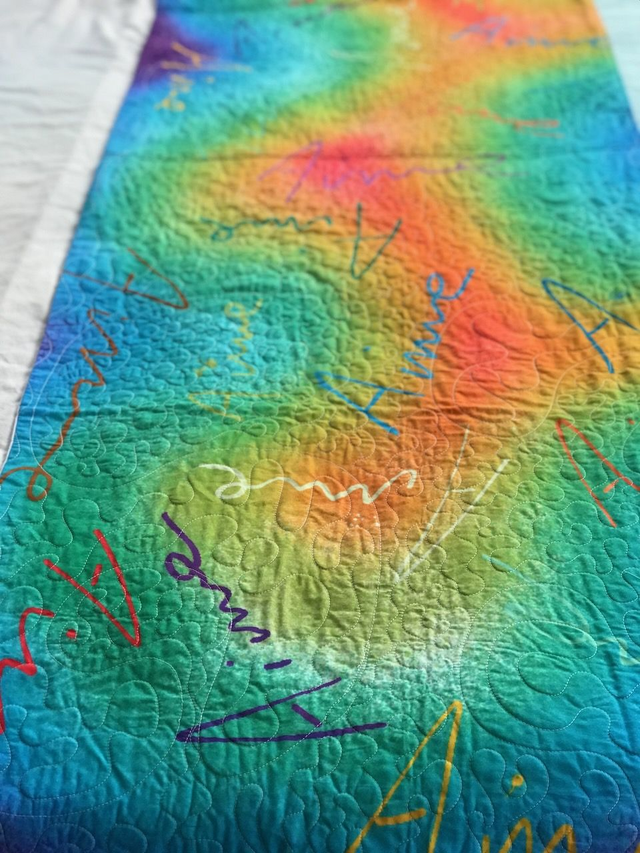 "Aime" - Pièce unique - Pied de lit matelassé - 180cm x 60cm - (Coussins vendus séparément) - Coton bio Made in France