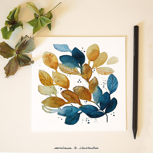 Carte &quot;Feuilles d&#039;automne&quot;