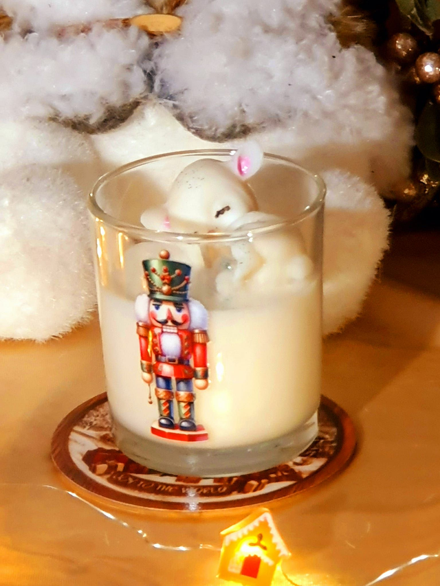 Bougie Noël Biche Litchi