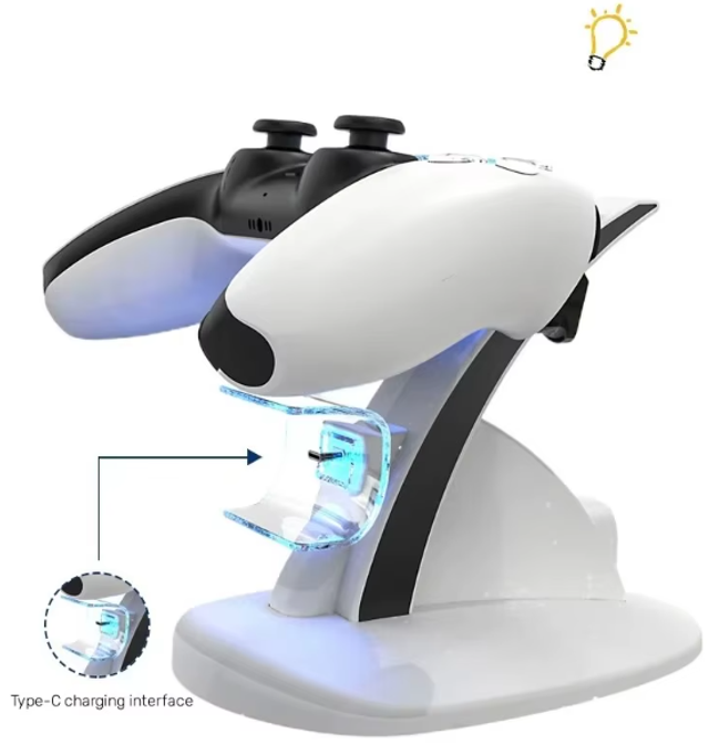 chargeur pour MANETTES contrôle PS5 station de support de charge Type-C  pour Sony Playstation 5 accessoires