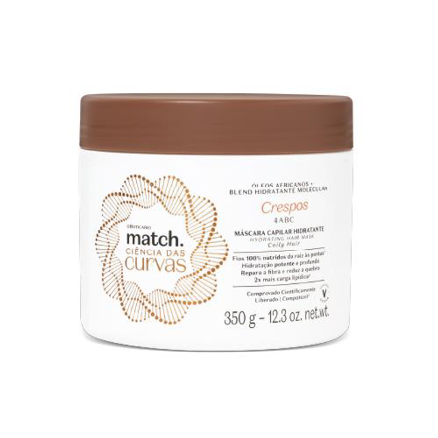 52075 Mascara hidratante ciência das curvas 350g crespos 4abc