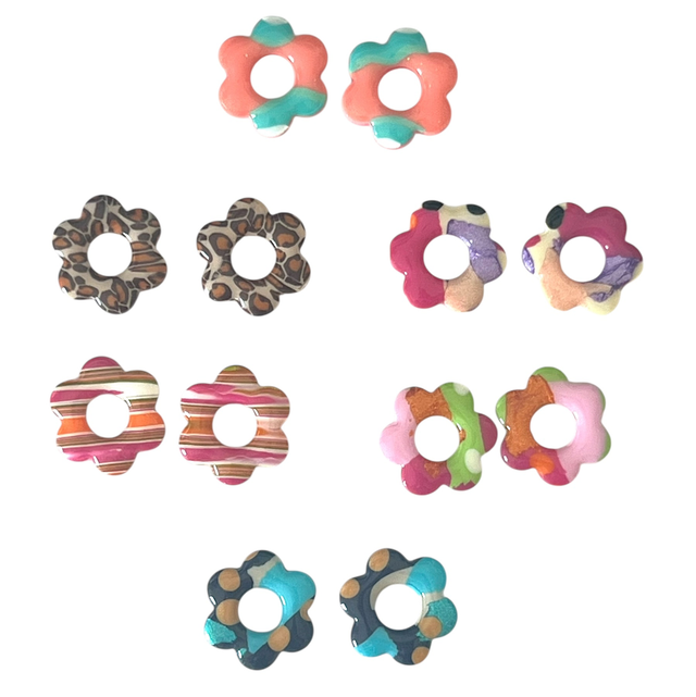 Boucles d’oreilles interchangeables sans créole 