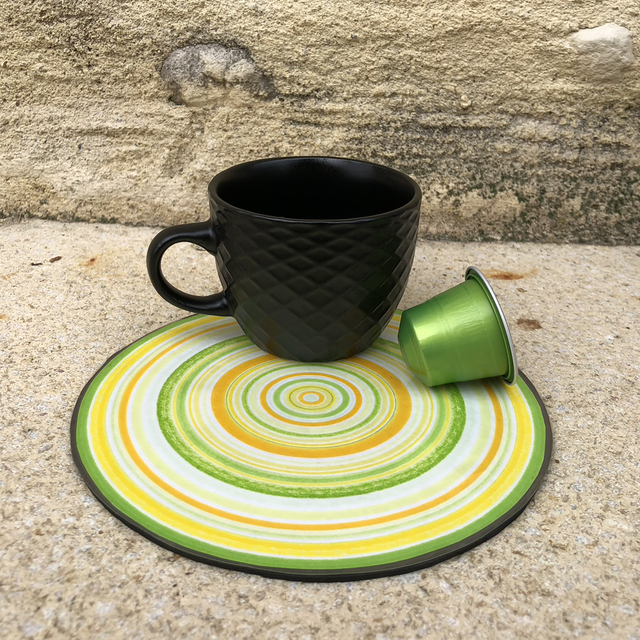 Yellow coaster